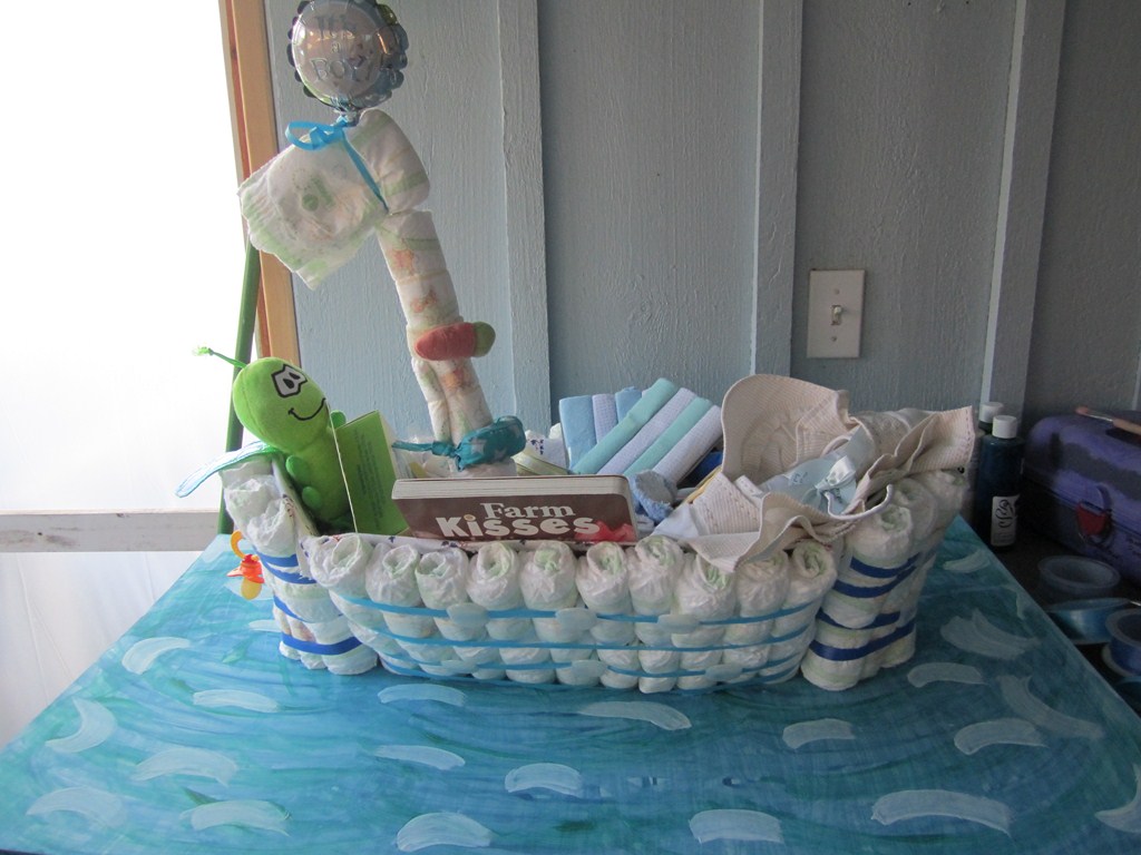 The Diaper Cake Sail Boat